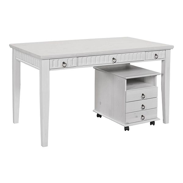 Фото пример письменный стол белорусского производства из массива сосны классика скандинавский стиль коллекция Хельсинки 03