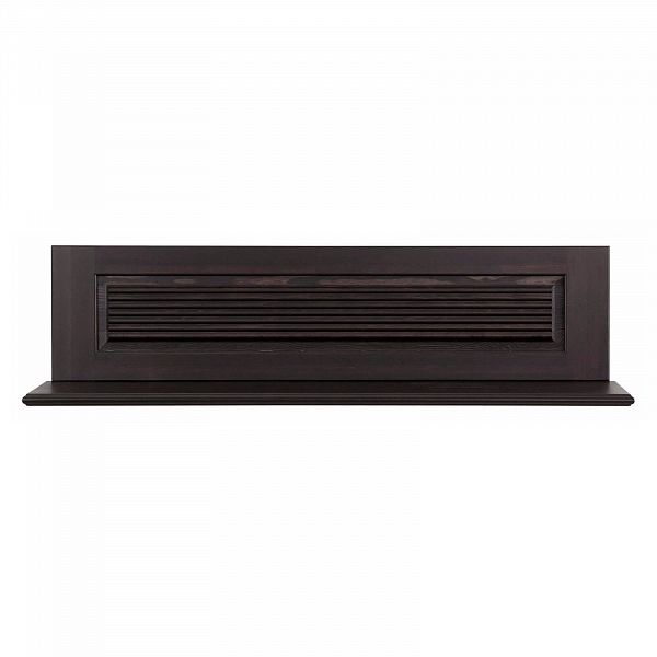 Изображение Полка настенная Рауна 110 размеры 114х29х27 из массива сосны цвет колониал темный в стиле кантри от интернет-магазина СиВер