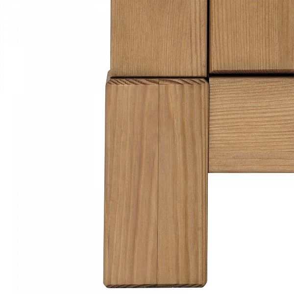 Фото комод цвета бейц масло коллекции Рауна в коридор, прихожую или гостиную из массива сосны размеры 103х132х38