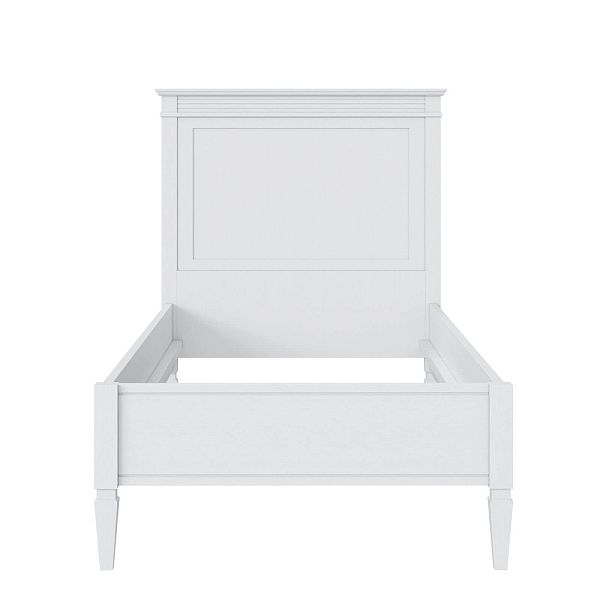 Кровать "Ольса" 90 (белый лак) из массива сосны производство Белоруссия, доставка по Москве и России, купить в интернет-магазине СиВер