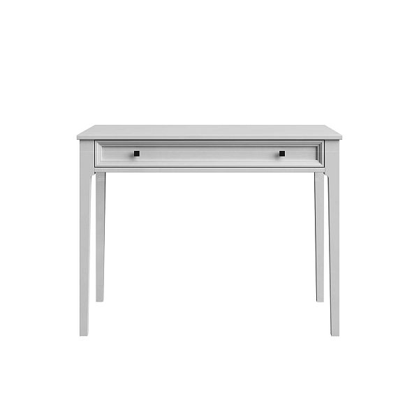 Изображение рабочий стол письменный в детскую или кабинет в стиле лофт или скандинавском стиле классика коллекции "Квадро-С" 01 размеры 994х760х590 мм (цвет белый лак, белый лак/антик 24, серый 7042, серый 7042/антик 24) для ребенка или подростка
