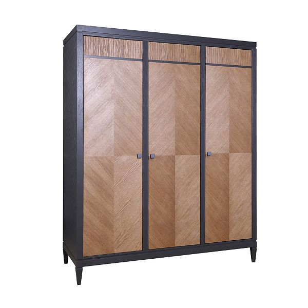 (5.2.1) Шкаф для одежды «Фокстрот» 33A ромб (бетон/дуб натуральный) от интернет-магазина СиВер
