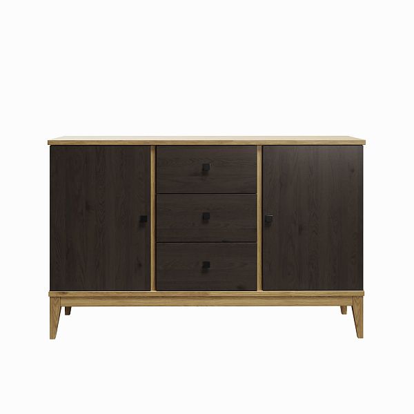 Фото тумбы из массива сосны в гостиную в стиле кантри коллекция «Бон Вояж» цвет антик 24-колониал, дерево размеры 1514х948х450 в интернет-магазине СиВер