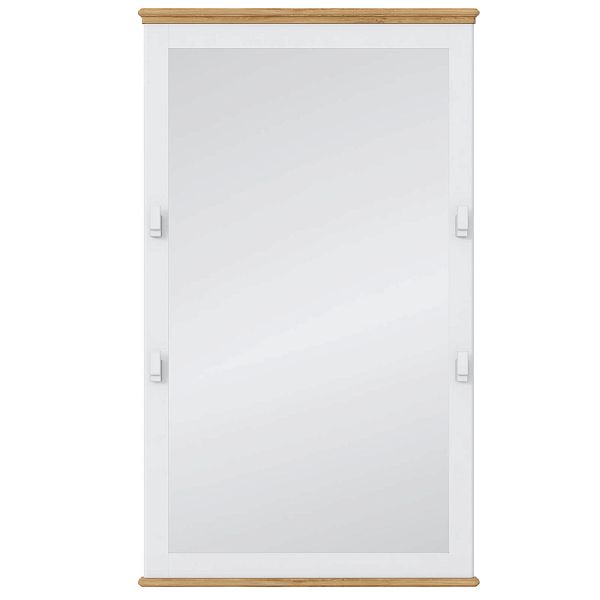 Фото зеркала настенного коллекция Рандеву - размеры 970х1642 мм, цвет белый лак-антик 24, серый 7042-антик 24, от интернет-магазина СиВер