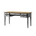Изображение рабочий стол письменный в детскую или кабинет в стиле лофт или скандинавском стиле классика коллекции "Ольса-С" 005, размеры 147х76х59 см. (цвет белый лак, белый лак/антик 24, серый 7042/антик 24) для ребенка или подростка