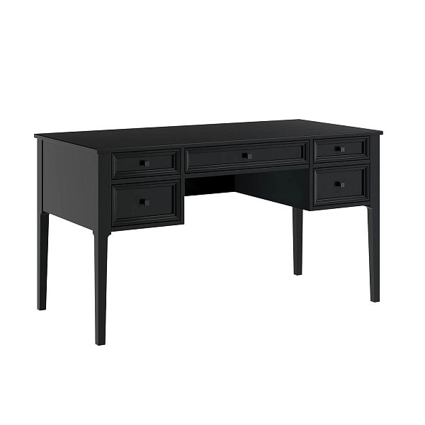 Изображение рабочий стол письменный в детскую или кабинет в стиле лофт или скандинавском стиле классика коллекции "Квадро-С" 05 размеры 1388х760х660 мм (цвет белый лак, белый лак/антик 24, серый 7042, серый 7042/антик 24) для ребенка или подростка