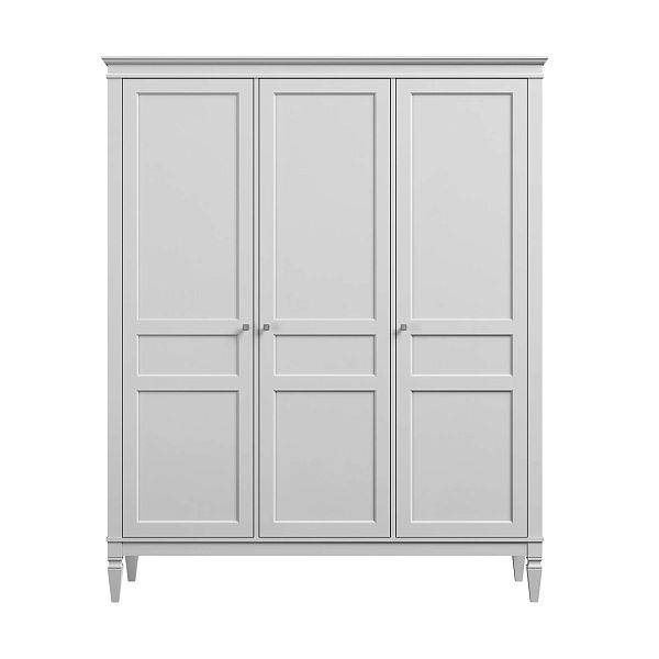 Изображение каталог шкаф для одежды на ножках в гостиную или в спальню из массива сосны "Ольса-С" 03 трехдверный 1706x2089x597 в стиле кантри в интернет-магазине СиВер