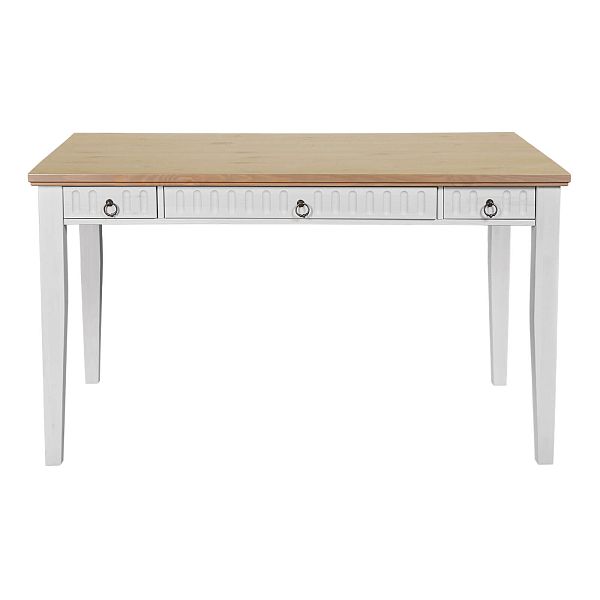 Фото пример письменный стол белорусского производства из массива сосны классика скандинавский стиль коллекция Хельсинки 03