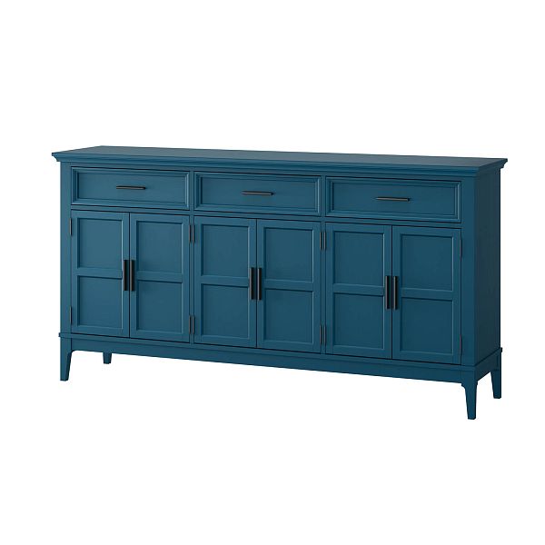 Фото тумба «Квадро-С» 063Ф, цвет белый лак, белый лак-антик 24, серый 7042/антик 24, размер 1801x948x420 из массива сосны в интернет-магазине СиВер