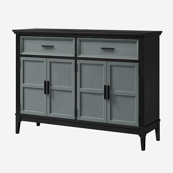 Фото тумба «Квадро-С» 42, цвет белый лак, белый лак-антик 24, серый 7042/антик 24, размер 1384x1012x420 из массива сосны в интернет-магазине СиВер