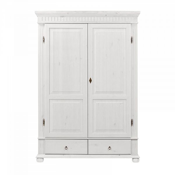 Фото шкаф с двумя дверцами коллекции Хельсинки модель 2GT размер шкафа в см 138x199x62 антик, белый воск, колониал, серый из массива сосны из Белоруссии - в интернет-магазине СиВер с доставкой