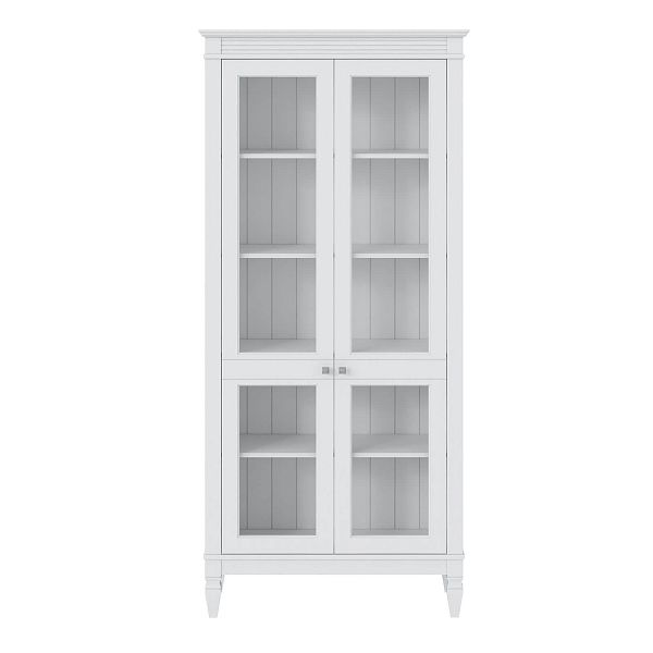 Фото стеллаж из массива сосны в гостиную в стиле лофт или скандинавском стиле коллекция Ольса цвет белый лак, белый лак/антик 24, серый 7042, серый 7042/антик 24, светлый дерево размеры 93х202х38 в интернет-магазине СиВер