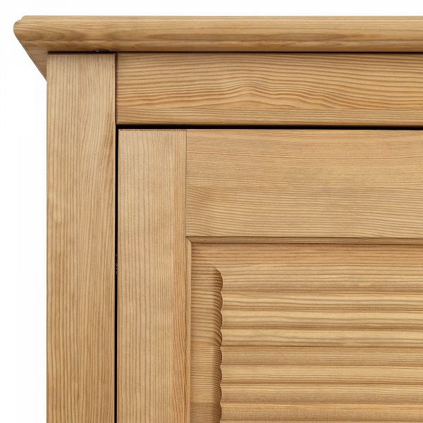 Фото стол письменный из массива сосны Рауна 14 размеры 165х76х60 см цвет бейц масло светлый дерево 2-тумбовый в стиле кантри купить в интернет-магазине СиВер