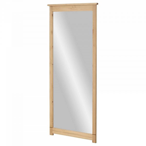 Изображение Фото зеркало в деревянной раме коллекции Рауна в коридор, прихожую или гостиную из массива сосны размеры 85х200х5 цвет бейц масло