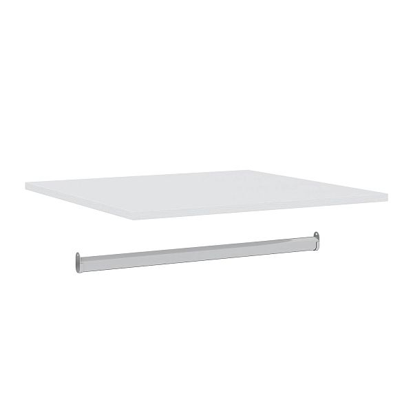 Фото пример Полка + штанга к шкафу Ольса из натурального дерева массива сосны и металла