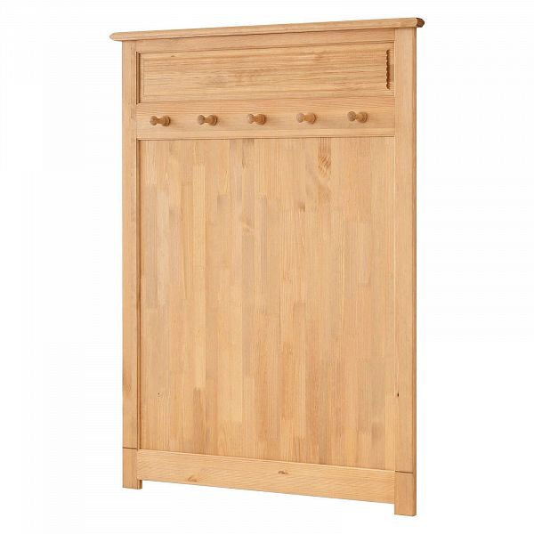 Фото Вешалка настенная из массива сосны коллекция РАУНА - размеры 135х100 цвет бейц масло от интернет-магазина СиВер