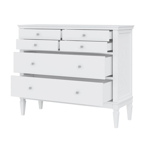 (3.1.1) Комод "Ольса" 042 (белый лак) от интернет-магазина СиВер