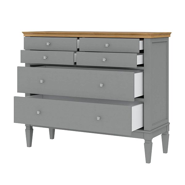 (3.1.3) Комод "Ольса" 042 (серый 7042/антик 24) от интернет-магазина СиВер