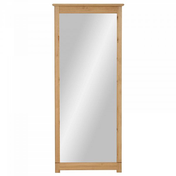 Изображение Фото зеркало в деревянной раме коллекции Рауна в коридор, прихожую или гостиную из массива сосны размеры 85х200х5 цвет бейц масло