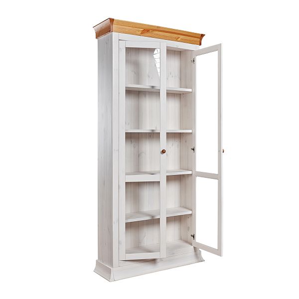 Комплект Стеллаж "Бостон" 1000 + двери (стекло) Образец от интернет-магазина СиВер - успейте купить по скидке