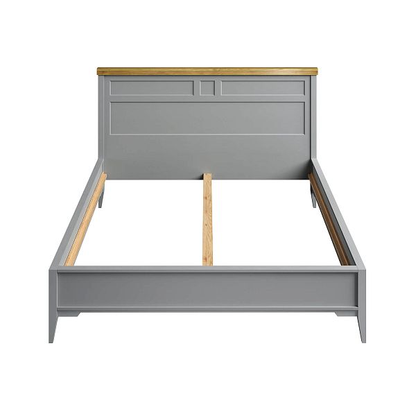 Кровать "Бон Вояж" 180 (серый 7042/антик 24) из массива сосны производство Белоруссия, доставка по Москве и России, купить в интернет-магазине СиВер