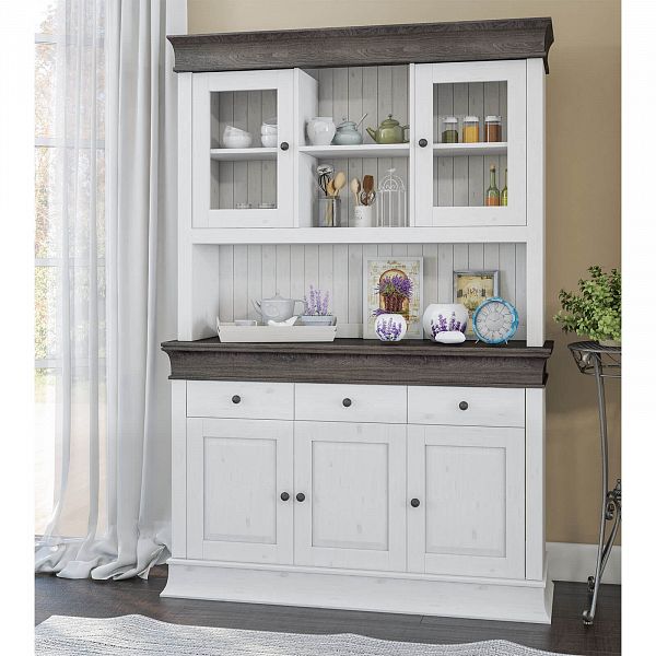 Изображение буфет "Бостон" 140х195х45 (см.) из натурального массива сосны для спальни в интернет-магазине СиВер