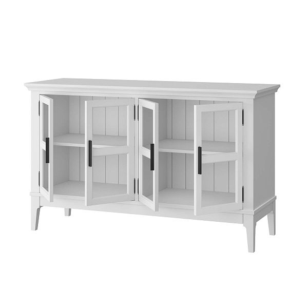 Фото каталог тумба ТВ в гостиную или в спальню из массива сосны "Квадро-С" 40 цвет белый лак, белый лак-антик 24, серый 7042-антик 24, светлый, размеры 1248х765х420 в классическом стиле в интернет-магазине СиВер