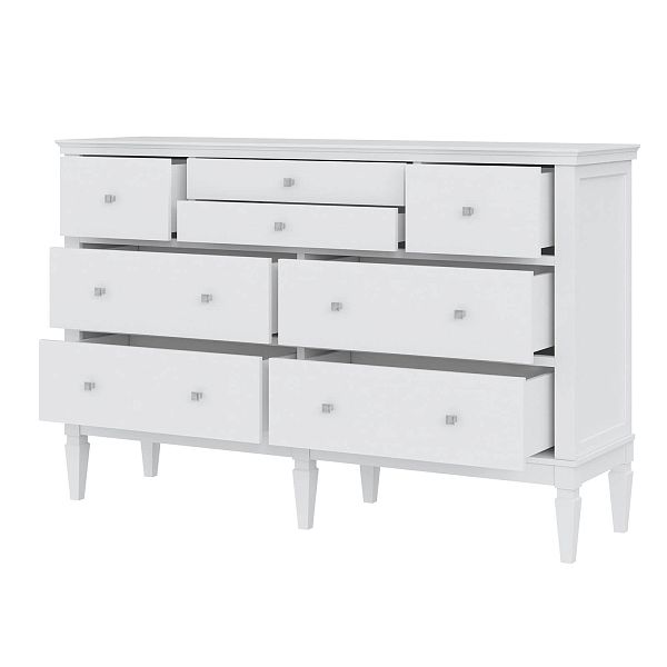 (3.2.1) Комод "Ольса" 224 (белый лак) от интернет-магазина СиВер